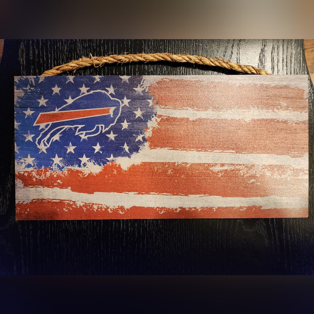 Buffalo Bills wood sign